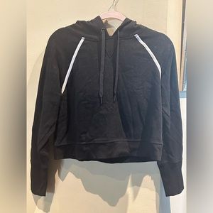 Black Calvin Klein cropped hoodie